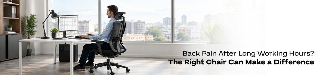 Back Pain After Long Working Hours? The Right Chair Can Make a Difference