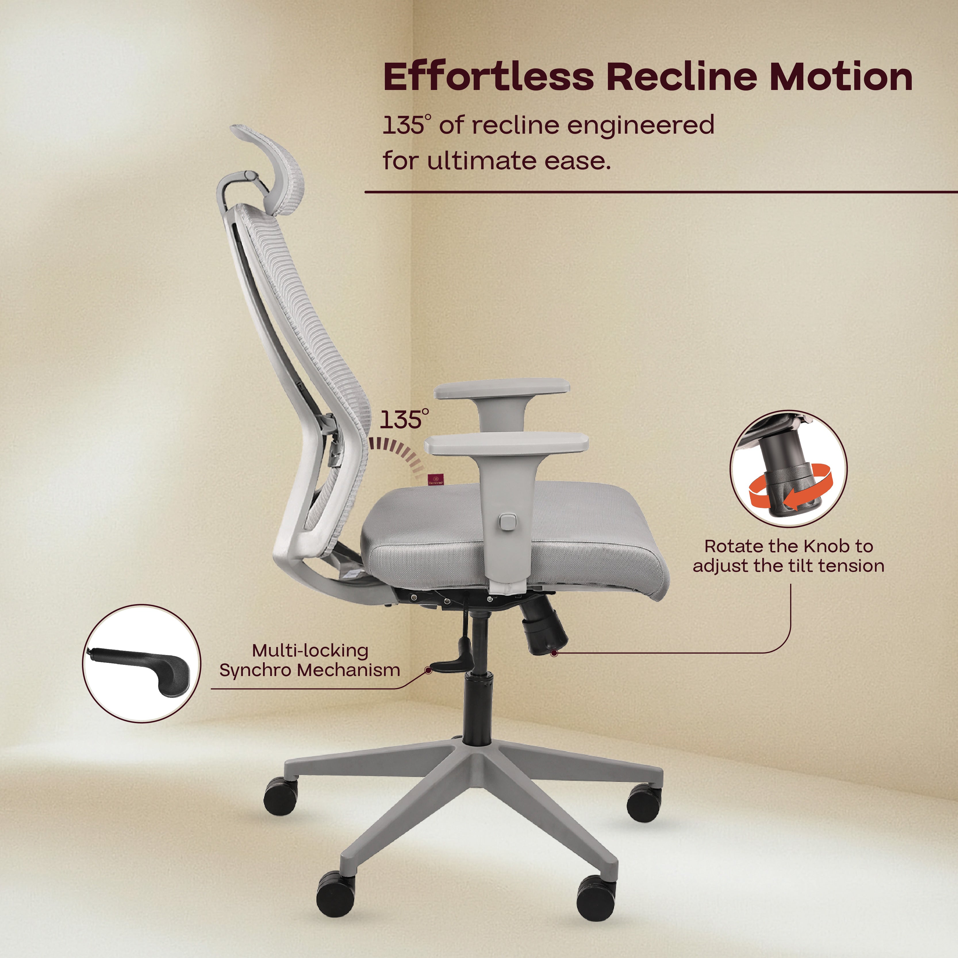Aura – Designed for Ease | Premium Ergonomic Chair