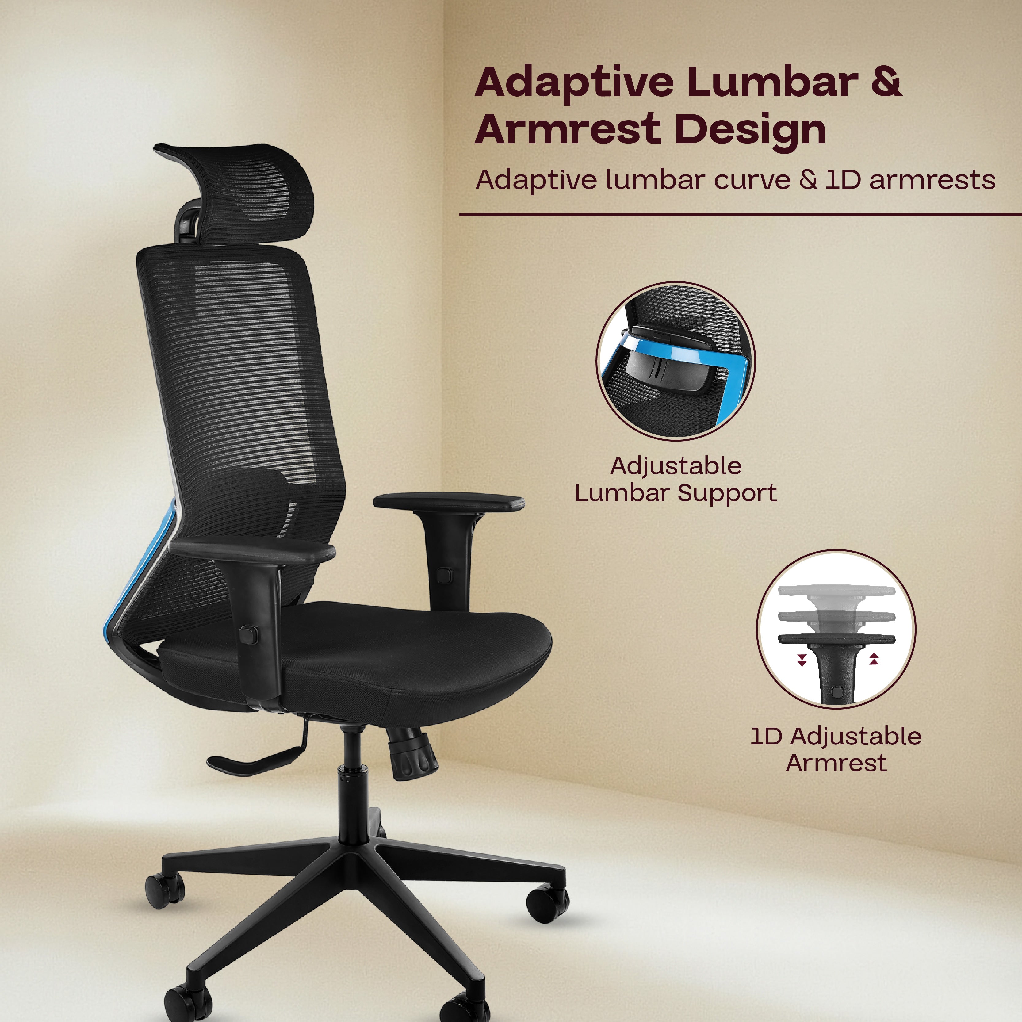 Oasis – Power in Every Curve | Premium High-Back Ergonomic Chair