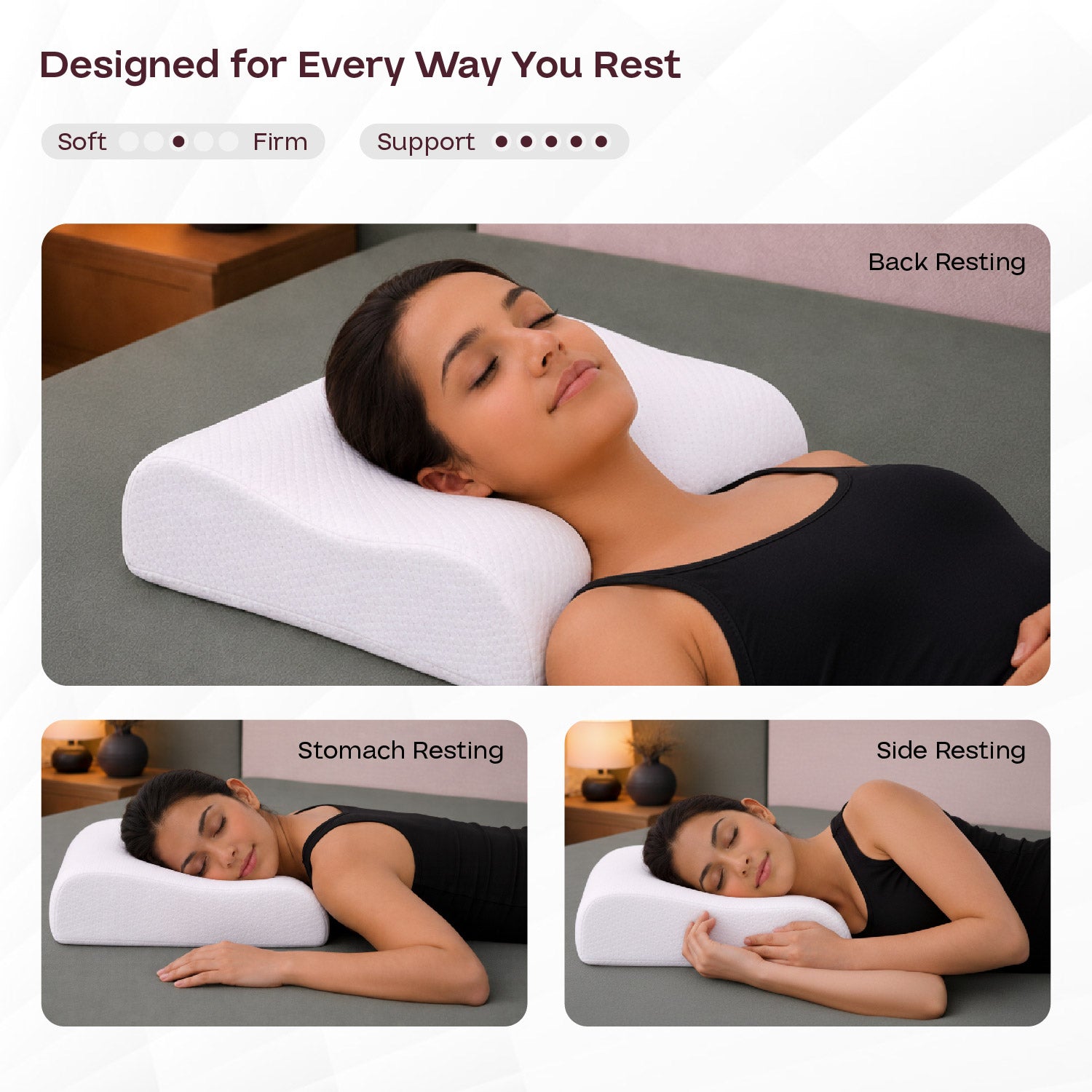 Bezomè Neck Contour Cervical Pillow