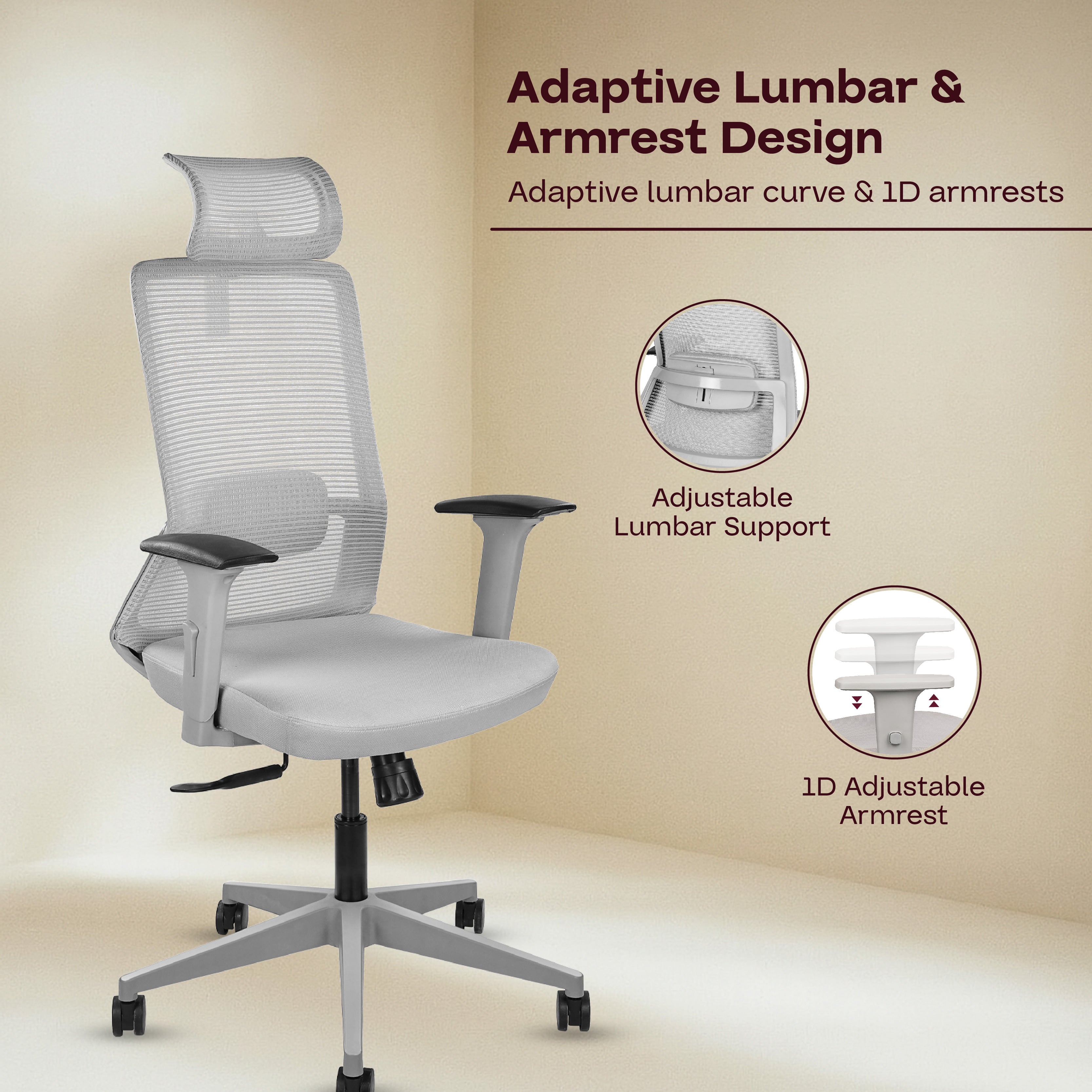 Oasis – Power in Every Curve | Premium High-Back Ergonomic Chair