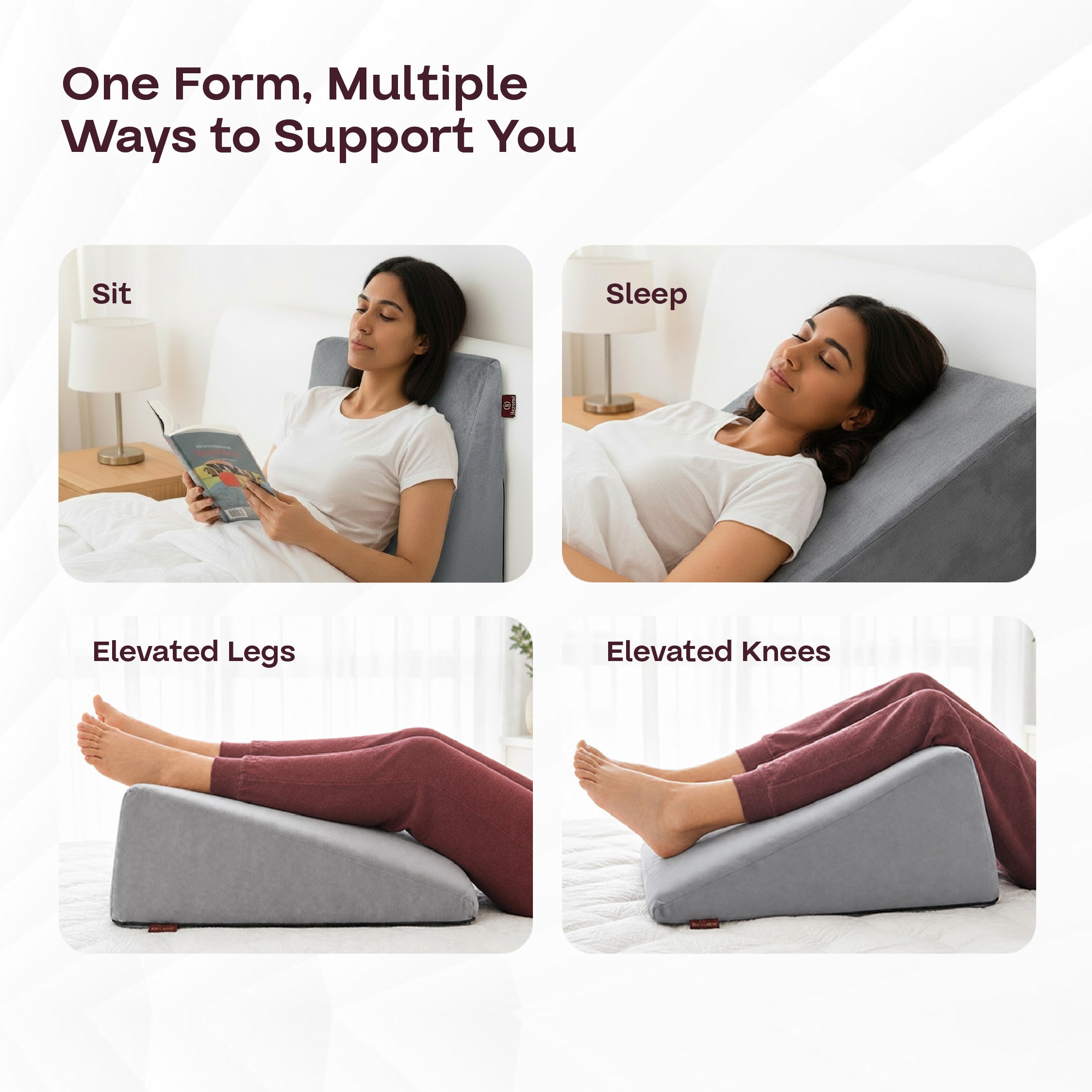 Bezomè Ergo Wedge Cushion - Grey
