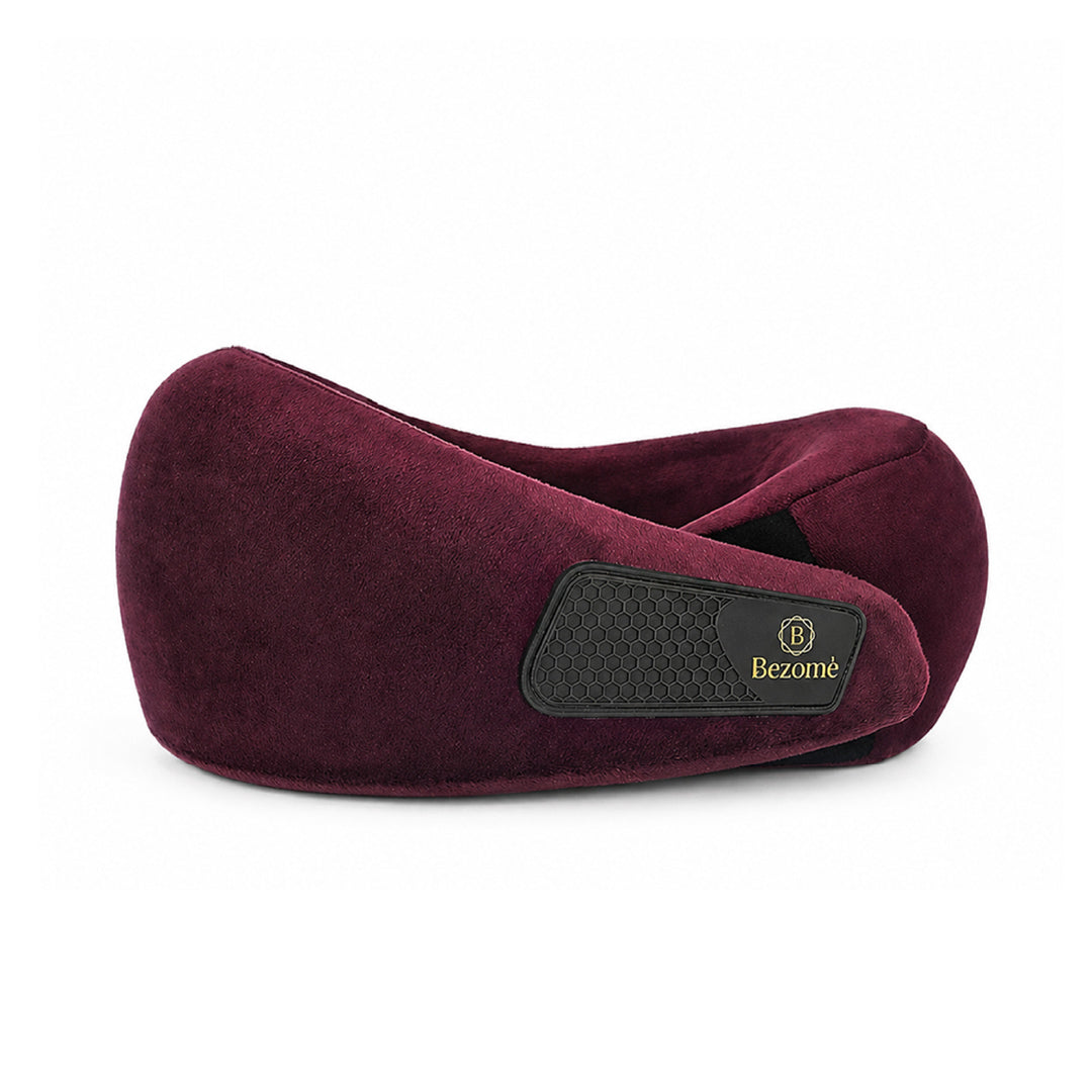 Bezomè Glide Travel Neck Support - Red Wine