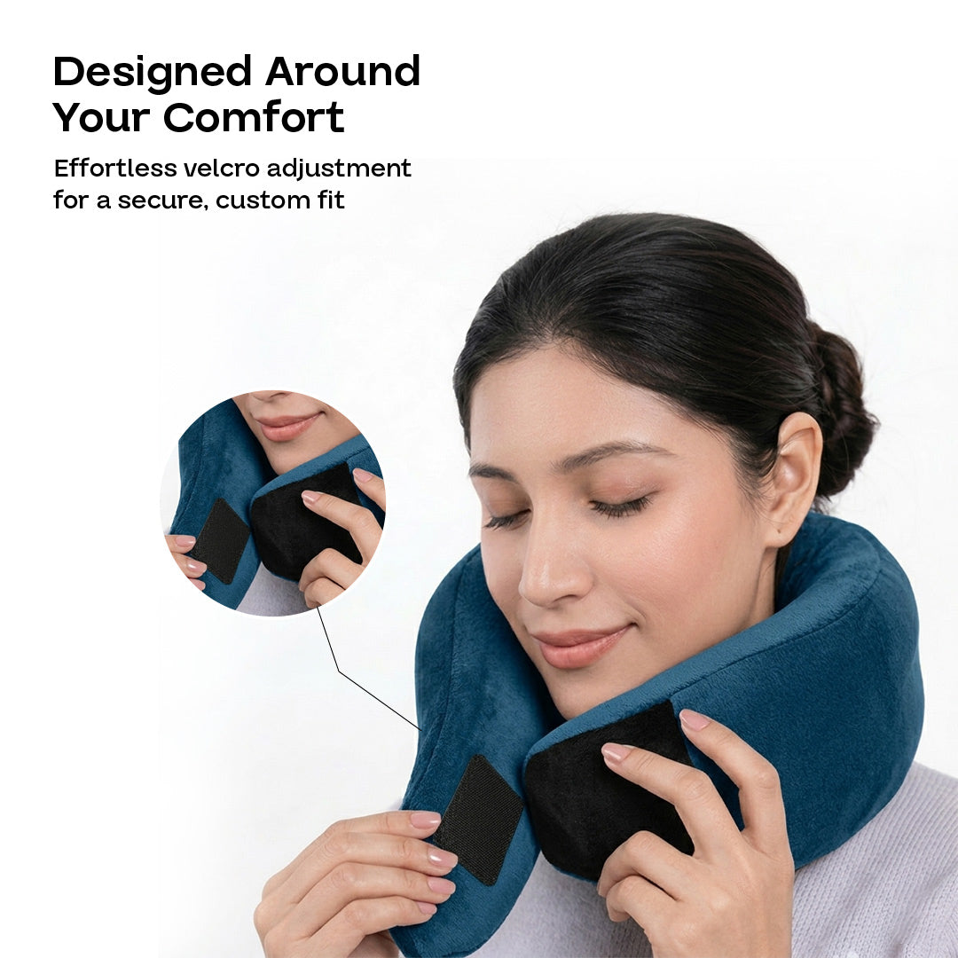 Bezomè Glide Travel Neck Support - Cool Blue