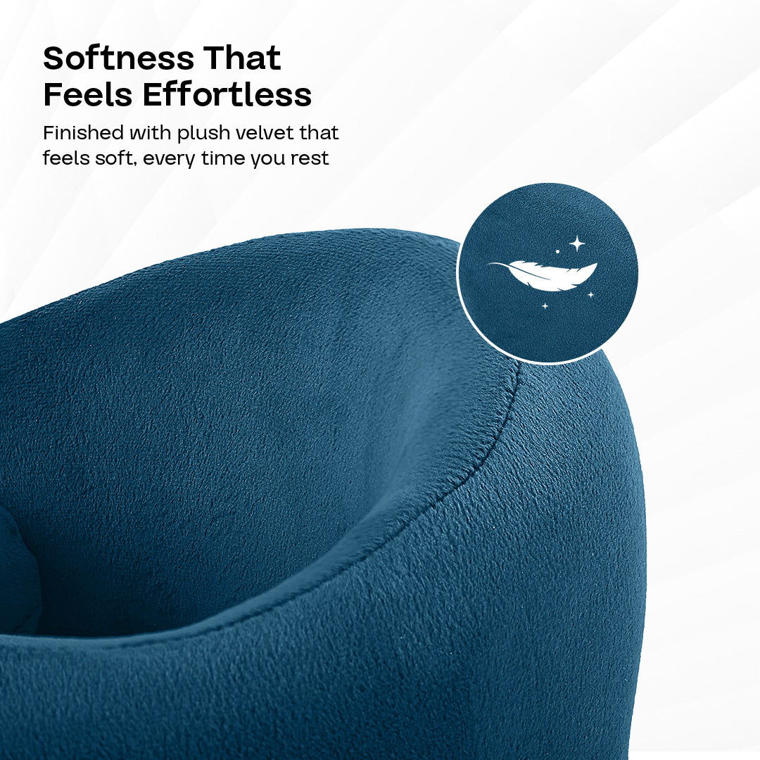 Bezomè Glide Travel Neck Support - Cool Blue