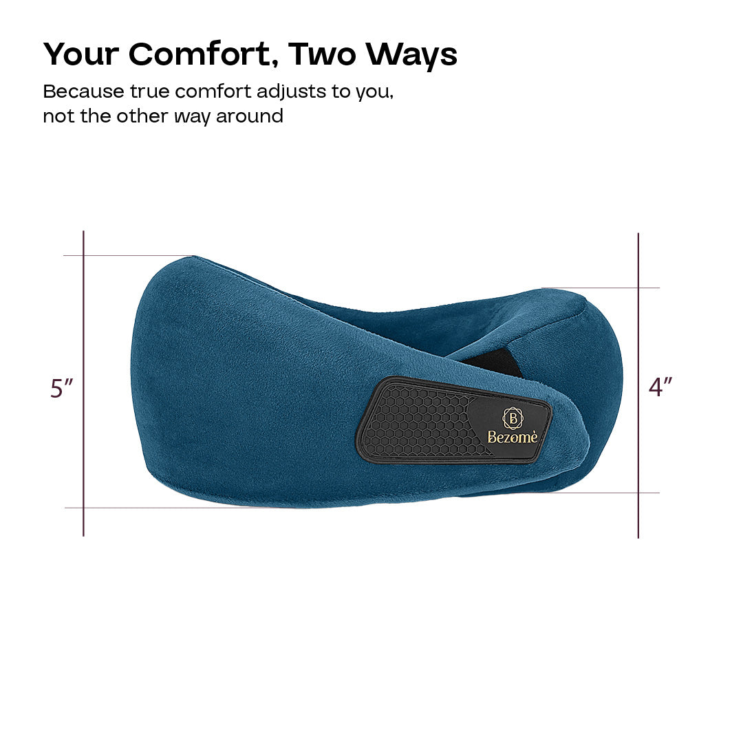 Bezomè Glide Travel Neck Support - Cool Blue